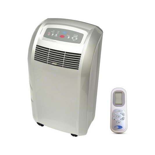 Whynter Portable Air Conditioner 12,000 Dehumidifier,& Cooling Fan for 400 Sq Ft Rooms, Includes AC Unit Window Kit, (5,000 BTU SACC), Platinum ARC-12S