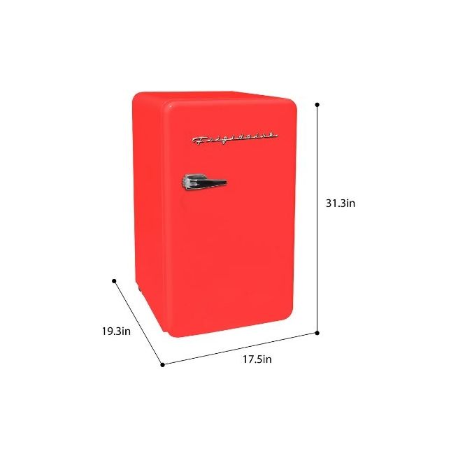 Frigidaire Retro Mini Refrigerator 3.2-Cu.-Ft. 3.2 - Red
